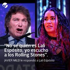 Clarín | MILEI LE RESPONDIÓ A LALI ???? Minutos después de conocer el gran desempeño electoral de Javier Milei y La Libertad Avanza en las elecciones... | Instagram