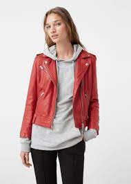 Leather Biker Jacket Woman Mango Denmark Leather Jackets Women Womens Biker Jacket Jackets For Women