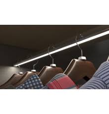 You can set a pipe lever on the bracket, and then hanging clothes on the lever. Sample Of W2 Round Wardrobe Clothes Hanging Rail Chrome Look Led Profile Set With Cover And Two End Holders W2 Wardrobe Lighting Marc Led Ltd