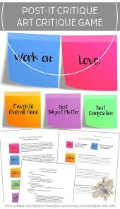 Encourage Constructive Criticism And Group Discussions By Turning Critiques Into A Game Use Color Coded Pos Visual Art Teacher Art Critique Visual Art Lessons