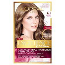 L Oreal Paris Excellence Creme 6 1 Light Ash Brown 1 Pack Brown Hair Dye Dark Brown Hair Dye Golden Brown Hair Dye