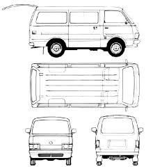 1979 Toyota Hiace Microvan Blueprint Toyota Hiace Toyota Blueprints