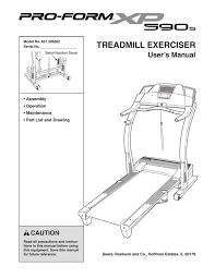 User guide for a proform xp 590s treadmill. Proform Xp 590s User S Manual Manualzz