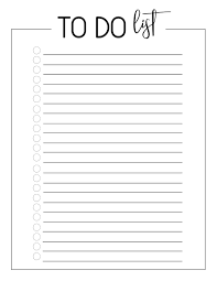 Maybe you would like to learn more about one of these? Free Printable To Do Checklist Template Paper Trail Design