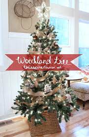 Or, fuse the two and opt for white wood ornaments this december. My Woodland Christmas Tree Reveal The Inspired Room