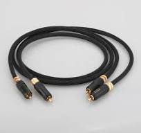1pair OFC Gold Plated RCA Plug Cable Hi-Fi Audio ...
