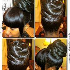Cool Bun Natural Beautiful Bun Beautiful Hair Gorgeous Pretty Nice Fashion Pin Hairstyle Ponytai Black Hair Updo Hairstyles Hair Styles Ponytail Styles