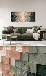 Lily Wood Wall Art Green Decor Colors Wood Wall Decor Etsy Large Wall Decor Living Room Wall Decor Living Room Room Wall Decor