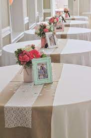 Coral Mint Burlap Wedding Table Burlap Bridal Showers Table Runners Wedding