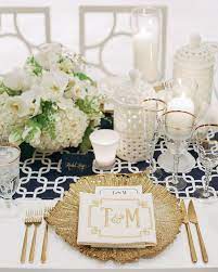 How to decorate your wedding tables if your wedding is theme oriented then the wedding tables should also be matched with the themed hues. 36 Gold Wedding Ideas Martha Stewart