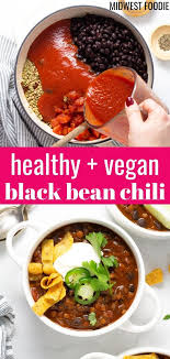 Vegan Black Bean Lentil Chili Recipe Vegan Black Bean Vegan Black Bean Chili Vegetarian Chili