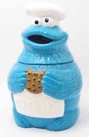 Cookie Jar The Cookie Monster Sesame Street Vintage sesame street cookie jar cookie monster 1980 no lid jar only.