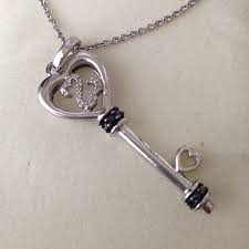 Kay Jewelers Jewelry Finalkay Jewelers Open Heart Key Necklace Poshmark Kay jewelers solitaire necklace 10 karat white gold solitaire necklace. final kay jewelers open heart key necklace