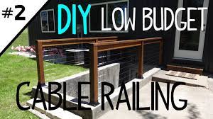Don't worry we're here to help with a how to install deck railing. Build A Low Cost Cable Railing Part 2 Of 2 Youtube