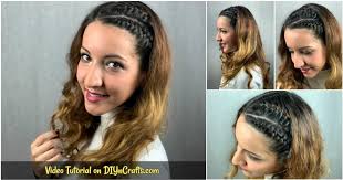 I believe that braiding your own hair can be a great creative outlet! Easy Half Up Side Braids Hairstyle Video Tutorial Diy Crafts