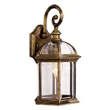 Trans Globe Lighting 4181 Wentworth 1 Light 15 3 4 Tall Outdoor Wall Sconc Gold Walmart Com Walmart Com
