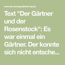 Der Gartner Und Der Rosenstock Schone Lesung Zur Hochzeit Text Hochzeit Hochzeit Planen Hochzeit