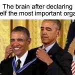 In the meme, a photoshopped pic of former president obama awarding himself a medal was inspired. Obama Medal Meme Generator Imgflip
