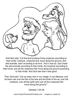 Free creation bible story coloring pages. Creation Coloring Pages Bible Story Printables
