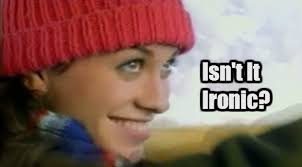 It was released in february 1996 as the third single from her third studio album, jagged little pill (1995). Listen To Ironic By Alanis Morissette Https Www Youtube Com Watch V Jne9t8shpuc Alanis Morissette Ironic Ironic College Humor