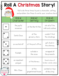 Roll A Story Writing Activity Writing Activities Roll A Story Christmas Writing Activities