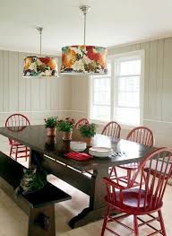 Metal Drum Accent Table Farm Style Dining Table Red Dining Room Dining Room Remodel