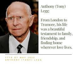 Family and friends remember Tony Legg as a gentle and generous spirit whose  warmth brightened every room he entered. He found great joy in the laughter  of his grandchildren, Karrena, James, Sean,