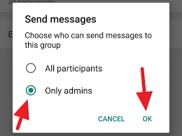 Namun, admin grup dapat mengubah setelan grup sehingga hanya admin yang dapat mengedit info grup atau mengirim pesan. Cara Agar Hanya Admin Yang Bisa Kirim Pesan Grup Whatsapp