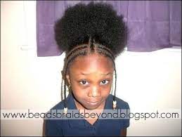 Image Result For Two Big Cornrows With Puffs Kids Hairstyles Big Cornrows Puff Ponytail
