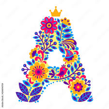 Firefox is celebrating it's first birthday! Decorative Letter A From Flowers Isolated On White Background Colorful Character Of Alphabet Letter Font Decoration Plants And Floral Element For Birthday Greeting Logo Or Book Design Stock Vector Adobe Stock