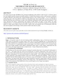 As a student, you'll also write essays in your courses. Pdf Sugar An Essay On The Impact Of Sugar On Society