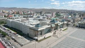 Government Palace Ulan Bator Mongolia Mongolie Capitale Voyage