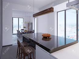 Our furniture category offers a great selection of home bar furniture and more. Modern Bar Counter In Contemporary Kitchen With Dining Area And Stock Photo Picture And Royalty Free Image Image 113848173