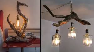 This attractive single light hanging pendant features a handmade rattan style knitted globe shade, offering a tropical feel and stunning impression to any space it is used in. Diy Driftwood Lights You Can Do It Yourself Youtube