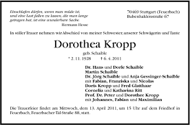 Traueranzeigen von Dorothea Kropp