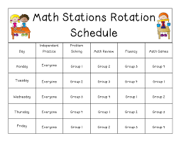 My Station Rotation Schedule The Student Complete One Station Per Day This Ensures That I See All The Groups Everyd Math Work Guided Math Workshop Guided Math