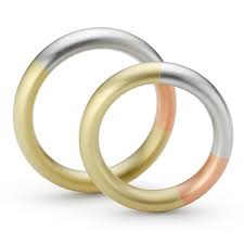 Tricolour2 Contemporary Jewellery Necklace Platinum Wedding Rings Contemporary Wedding Rings