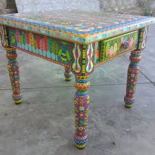 This post was sponsored by keep. Bohemian Style Hand Painted Side Table By Sarahelizabethboho Painted Side Tables Whimsical Furniture Painted Chairs Diy