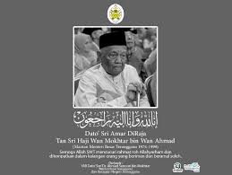 Doa agar terhindar dari syirik. Kerajaan Negeri Rakam Ucapan Takziah Buat Keluarga Wan Mokhtar