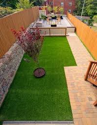 Garage And Landscaping Row House Outdoor Gardens Design House Contractors