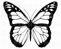 Monarch Butterfly Outline Svg Butterfly Svg Monarch Etsy In 2021 Butterfly Outline Butterfly Clip Art Butterflies Svg