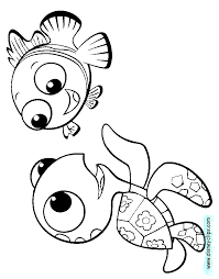 Finding dory, dory & nemo. Finding Nemo Coloring Pages Disneyclips Com