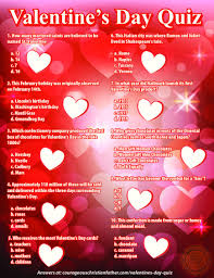 Commercializing the celebration of romantic love, encouraging. Valentine S Day Quiz Courageous Christian Father