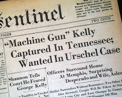 His wife served two years for helping with the kidnapping, then lived out the rest of her life in oklahoma city. 1933 Machine Gun Kelly Captured Rarenewspapers Com