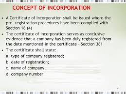 Incorporate a company in malaysia as sdn bhd, private limited company, is most of the investor's preferable one. Incorporation And Its Effects Ppt Video Online Download