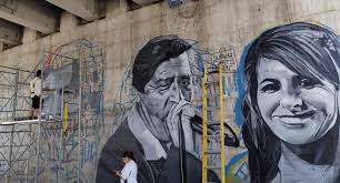 Eric Cárdenas, el artista que inmortaliza a íconos de la cumbia piurana en  el mural de la Av. Sánchez Cerro