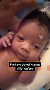 King Harris shares first snaps of his “twin” son. @the_next_king10  #kingharris