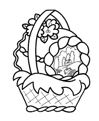 These spring coloring pages are sure to get the kids in the mood for warmer weather. Easter Coloring Page A Little Bunny In A Basket Coloring Library