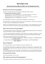 Sie sollten auch keine wörter verwenden, die zwar in der gesprochenen alltagssprache vorkommen, aber nicht zu einem schriftlichen text im gegebenen kontext passen. Https Frankfurt De Media Frankfurtde Service Und Rathaus Verwaltung Aemter Und Institutionen Standesamt Pdf Antrag Auf Einbuergerung Information Zum B1 Sprachtest Ashx La De De Hash E947cd4955e7d004dfcccf32b22d6ca2ecc0a4fc