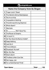Read on for some hilarious trivia questions that will make your brain and your funny bone work overtime. Company Slogans 001 Quiznighthq